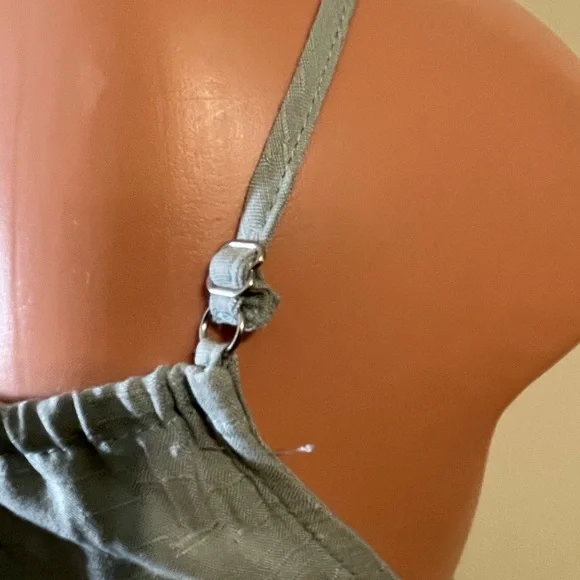 Maurices Women’s X small adj spaghetti strap mint green drop waist top blouse - Picture 8 of 11